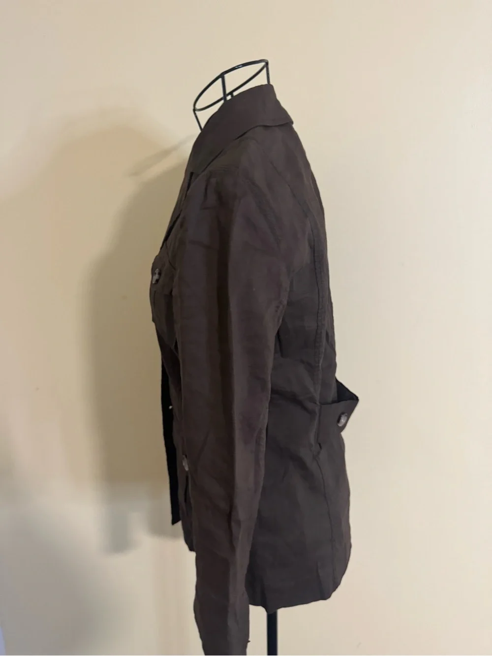 Theory Women’s Button Down Collared Brown Jacket Size 6